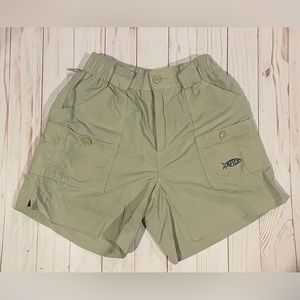 Aftcos Youth Boys Dark Khaki Shorts. Size 26. Excellent Condition.